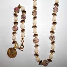 Fiorato Murano Italy Venetian Glass Beaded Bracelet &amp; Necklace  NEW J77 - £98.75 GBP