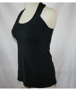 Lululemon Black Nylon Spandex Scoop Neck Racerback Tank Top Small  #2011 - £35.52 GBP