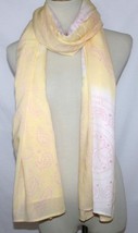 Cool Change Resort Wear Yellow /  Pink Cover-Up Sarong Scarf Shawl Pareo... - £27.17 GBP