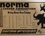 1957 Norma Loaded Ammunition Vintage Print Ad Advertisement pa19 - £10.27 GBP