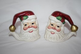 Fitz &amp; Floyd Omnibus Holiday Santa Salt and Pepper Shakers #1972 - $14.00