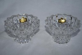 Zajecar Kristal Elegant Crystal Candle Holder Set #537 - £39.96 GBP