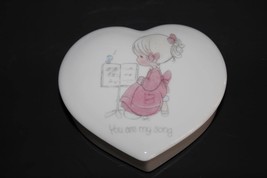Precious Moments Jonathan &amp; David Heart Trinket Box &quot;You Are My Song&quot;  #1806 - £7.90 GBP