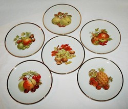 Bareuther Waldsassen Bavaria Fruit Nut Berry Set of 6 Salad Plates -EUC-... - £39.62 GBP