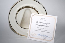 Lenox Round Cream and Gold Memorable Frame MIB w/Certificate  #1427 - £14.38 GBP