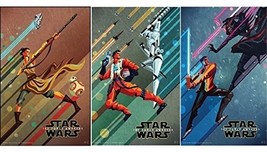 Star Wars The Force Awakens Set Of 3 Original Promo Movie Posters 11&quot;x17&quot; 2015 R - £54.96 GBP