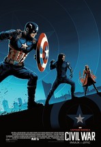 Captain America: Civil War Original Promo Movie Poster 9.5"x13" Imax Amc Marvel - $9.79