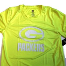 NFL Green Bay Packers Youth Boys Size L (14/16) Performance T Shirt Neon Yellow - £12.75 GBP