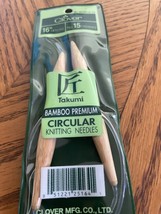 Clover Bamboo circular knitting needles 16&quot; Size US 15 (10mm) - $4.50