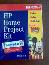 HP Home Project Kit Mickey&amp;Friends Print Studio CD ROM Calendar Bookmark... - £23.23 GBP