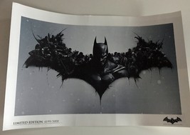 Batman Arkham Origins 11.5&quot;x17&quot; Original Promo Poster Sdcc 2013 Le 4199/5000 - £96.38 GBP