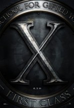 X-MEN FIRST CLASS - 13.5&quot;x20&quot; Original Promo Movie Poster Marvel 2011 Ja... - £7.80 GBP