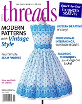 Threads Mar 2013 No. 165 Sewing Magazine Pattern Drafting Tailoring a Ja... - $5.00