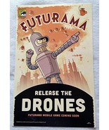 FUTURAMA RELEASE THE DRONES - 11&quot;x17&quot; Original Promo TV APP Game Poster ... - $19.59