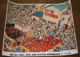 GET THE GRINGO - 16&quot;x20&quot; Original Promo Movie Poster SDCC 2012 Comic Con Mel Gib - £7.65 GBP