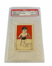 Henry Hall Boxing Card PSA 8 Famous Fighters 1947 Cummings Son #15 swop mini vtg - £358.30 GBP