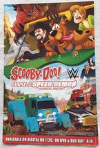 Scooby Doo And The Curse Of The Speed Demon Wwe 10&quot;x15&quot; Original Movie Poster Sd - $24.49