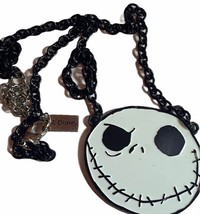Nightmare Before Christmas necklace Jack Skellington disney jewelry happy angry - $19.69