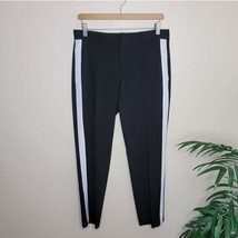 Banana Republic Factory | Avery Black Pants with White Side Stripe womens size 2 - £15.17 GBP