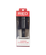 RED BY KISS CURVED 2-SIDED CLUB 100% NATURAL BOAR BRISTLES #BORI04 - $5.49