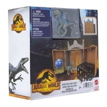 Mattel Jurassic World Dominion Mini Micro Collection Blue Raptor Playset... - £15.02 GBP