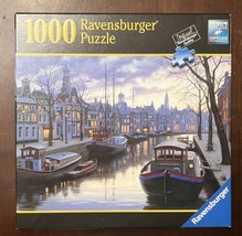 Ravensburger &quot;Life on the Canal&quot; 1000 Piece Puzzle - Complete And Excell... - $17.58