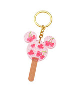 Disney Store Japan Mickey Mouse Cherry Popsicle Key Chain Charm - $1,332.36 MXN