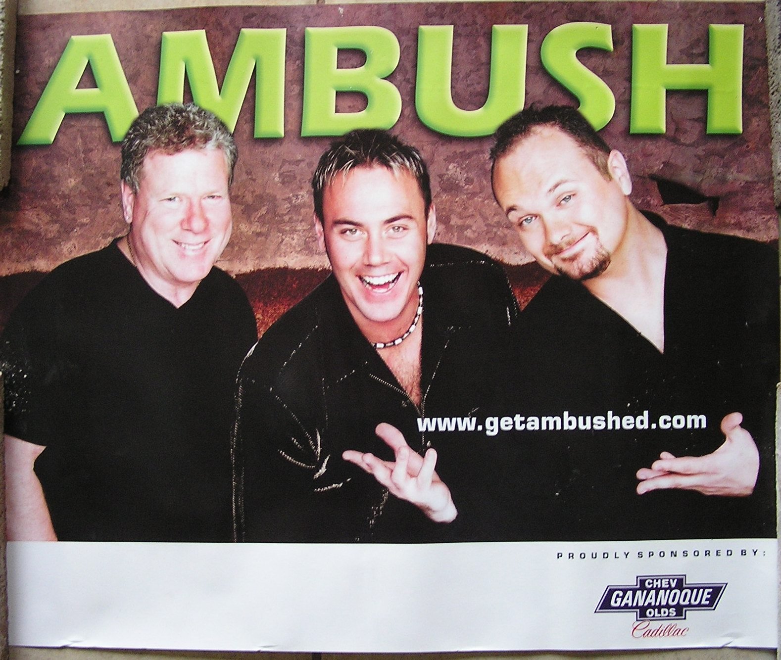 AMBUSH COLLECTIBLE POSTER COUNTRY CANADA VG CONDITION 18*21 iNCH Kingsto... - $29.95