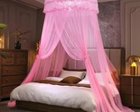 Mosquito Net Bed Canopy For Girls, Princess Canopy Bed Curtain Fine Shee... - $64.99