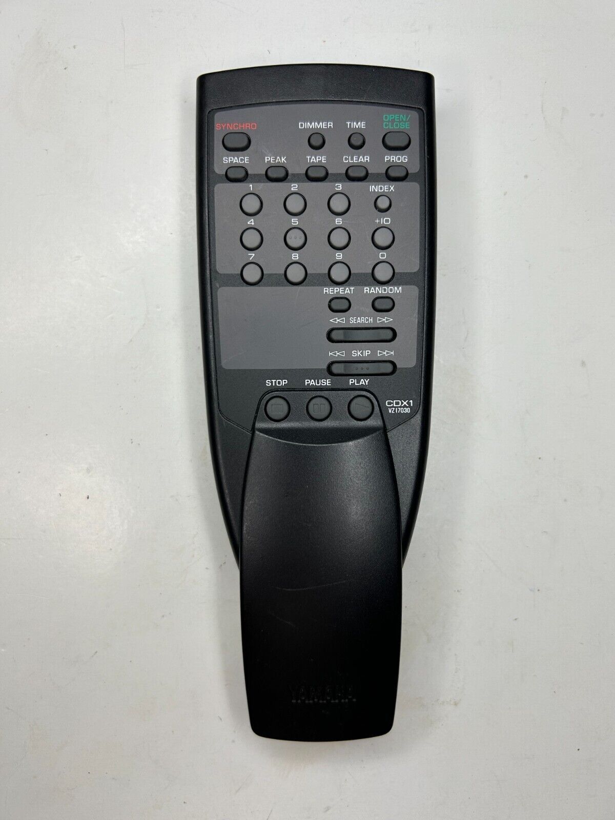 Yamaha CDX1 VZ17030 Remote Control, Black OEM for CDX393, CDX393II, CDX393MKII  			