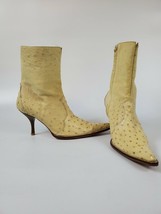 Greta By Arango boots. Ostrich skin Preowned Size 5 US - £34.38 GBP