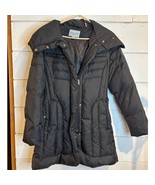 Cole Haan Signature Down Puffer Black Jacket Coat Women&#39;s size M medium ... - $65.15 CAD