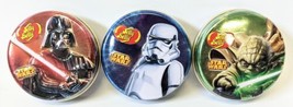 Set Of (3) 2015 Star Wars Jelly Belly Candy Tins (Yoda, Storm Trooper, Darth) - £15.98 GBP