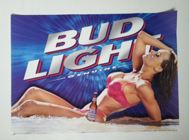 1999 genuine Bud Light Bikini Poster 1999 Anheuser Busch Bar Store Adver... - £15.76 GBP