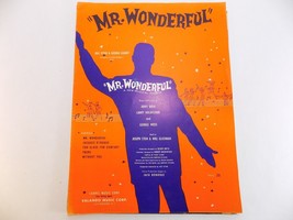 Vintage Sheet Music 1956 Mr. Wonderful From The Musical Mister Wonderful - £6.96 GBP