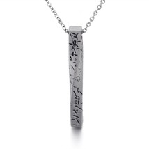 Fashion Stick Bar Pendant Necklaces For Men Women High Polished Stainless Steel  - £15.72 GBP