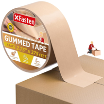Brown Paper Packing Tape - 2.75-Inch X 375-Feet, Water Activated, Reinfo... - $19.79