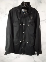 Columbia Mens Full Zip Up Hooded Jacket Long Sleeve Black Size Medium - $882.63 MXN