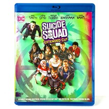 Suicide Squad (3-Disc Blu-ray/DVD, 2016, Widescreen, Extended Cut) Like New !  - $7.68