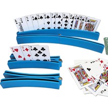 Card Holder For Playing Cards Foldable 4 Pieces | Plastic Playing Card H... - $33.99