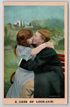 Couple Kissing Case of Lock Jaw Davidson Family of Long Pine NE Postcard A35 - £7.03 GBP