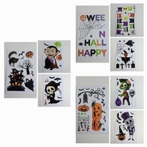 Halloween Window Clings 9 Sheets 84 Pieces Double Sided Decorations Indo... - £5.41 GBP