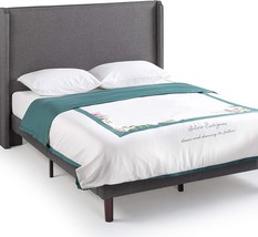 ZINUS Marcus Upholstered Platform Bed Frame / Mattress Foundation / Wood Slat - £233.91 GBP