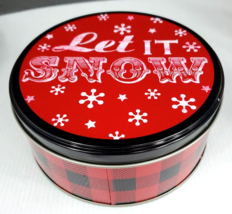 TIN Can 'Let it Snow" Christmas Art Holiday Metal B76 - $3.99