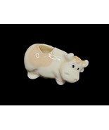 Cow Bull Vintage Toothpick Holder Planter Guernsey White Brown Spots Bon... - $21.64 CAD