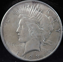 1923 P Peace Silver Dollar About Uncirculated (AU) - SKU 271US - £31.57 GBP