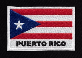 Pr Puerto Rico Flag Puerto Rican Flag Motorcycle Leather Jacket Vest Biker Patch - £3.80 GBP