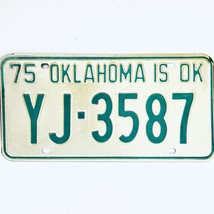1975 United States Oklahoma Oklahoma County Passenger License Plate YJ-3587 - €11,20 EUR
