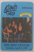 JON BON JOVI - VINTAGE ORIGINAL TOUR CONCERT CLOTH BACKSTAGE PASS - £8.08 GBP