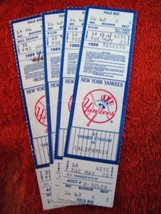 MLB 1989 New York Yankees Full Unused Souvenir/Collectible Ticket Stubs - £2.36 GBP